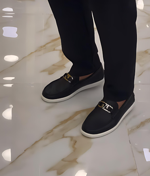 Men's leather slip-on loafers