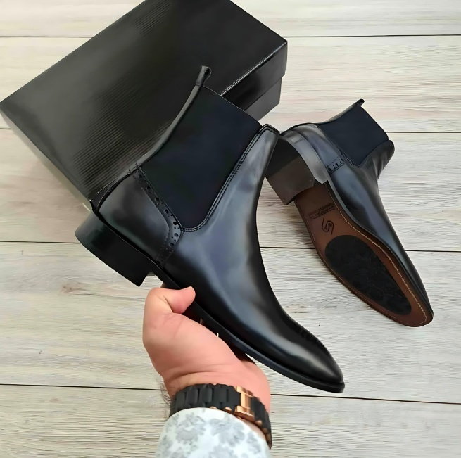 Men's Classic Leather Ankle Boots