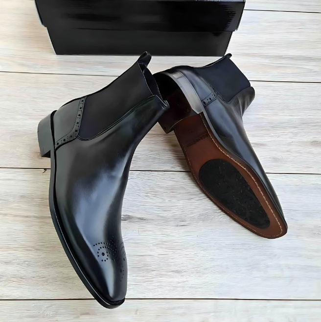 Men's Classic Leather Ankle Boots