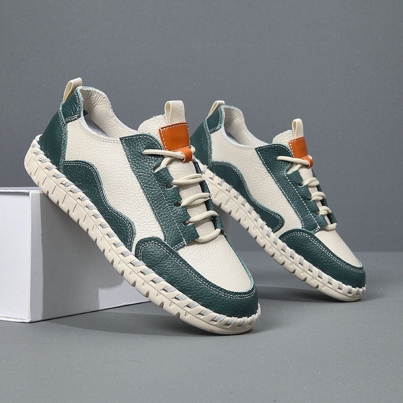 Breathable Soft Leather Men Shoes