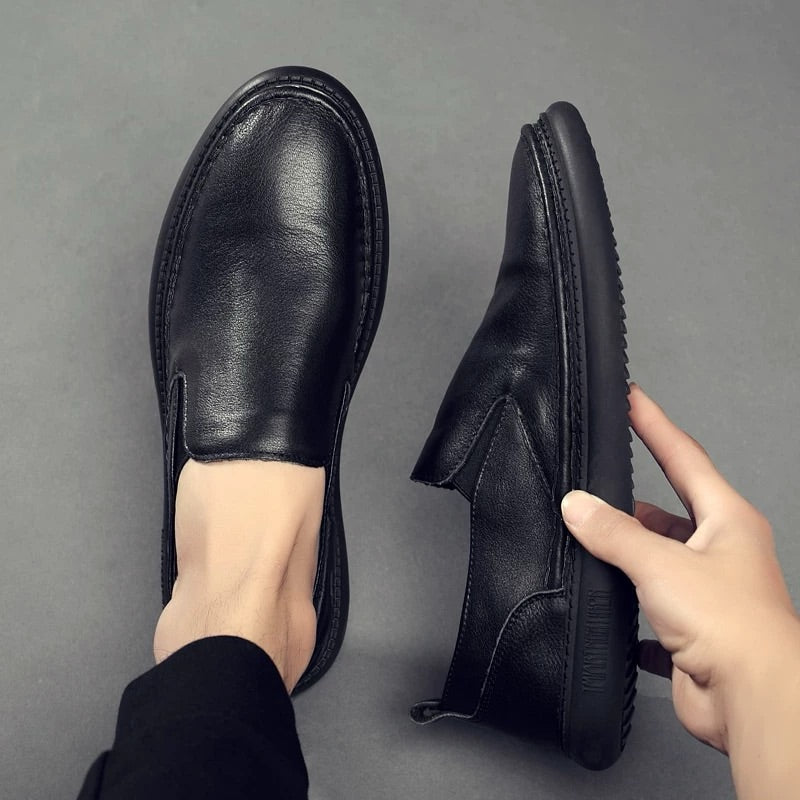 Men's Soft Leather Slip-On Shoes