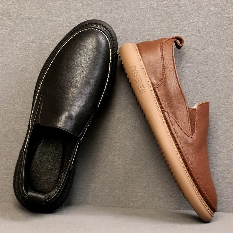 Men's Soft Leather Slip-On Shoes