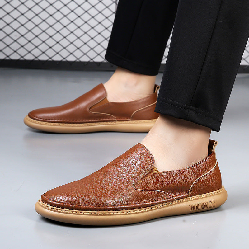 Men's Soft Leather Slip-On Shoes
