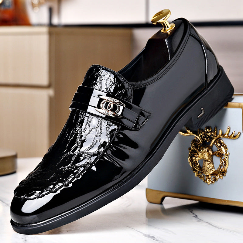 Men's Business Shiny Leather Shoes