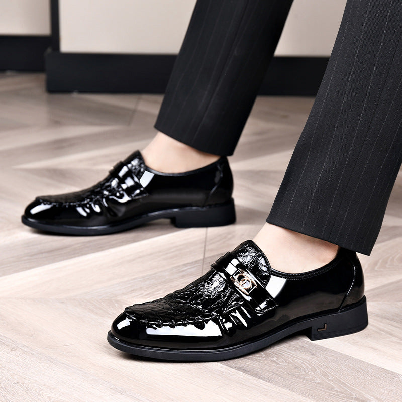Men's Business Shiny Leather Shoes