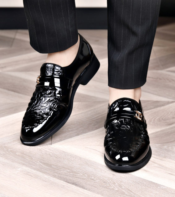 Men's Business Shiny Leather Shoes
