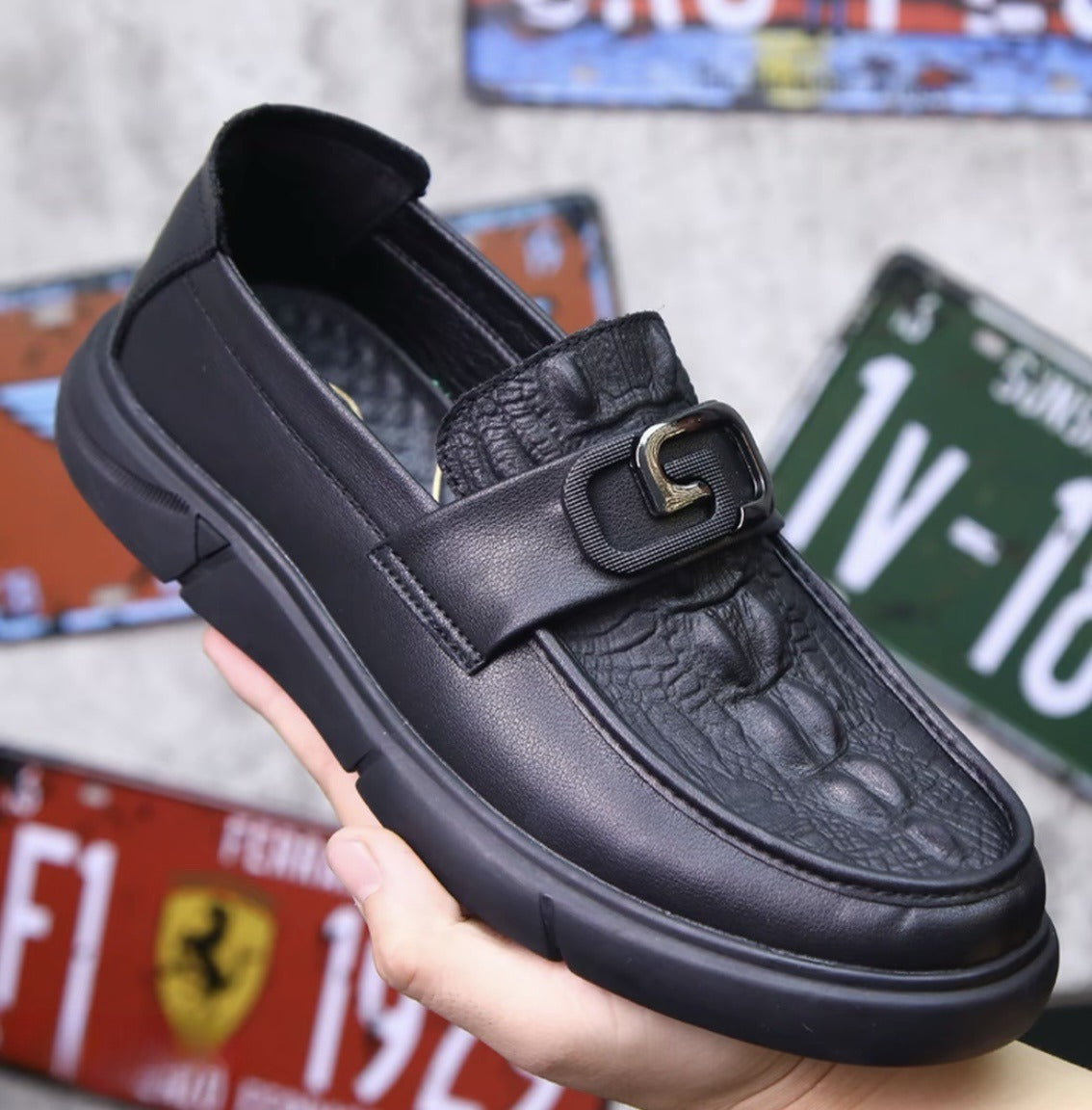 Men's Slip-On Business Leather Shoes