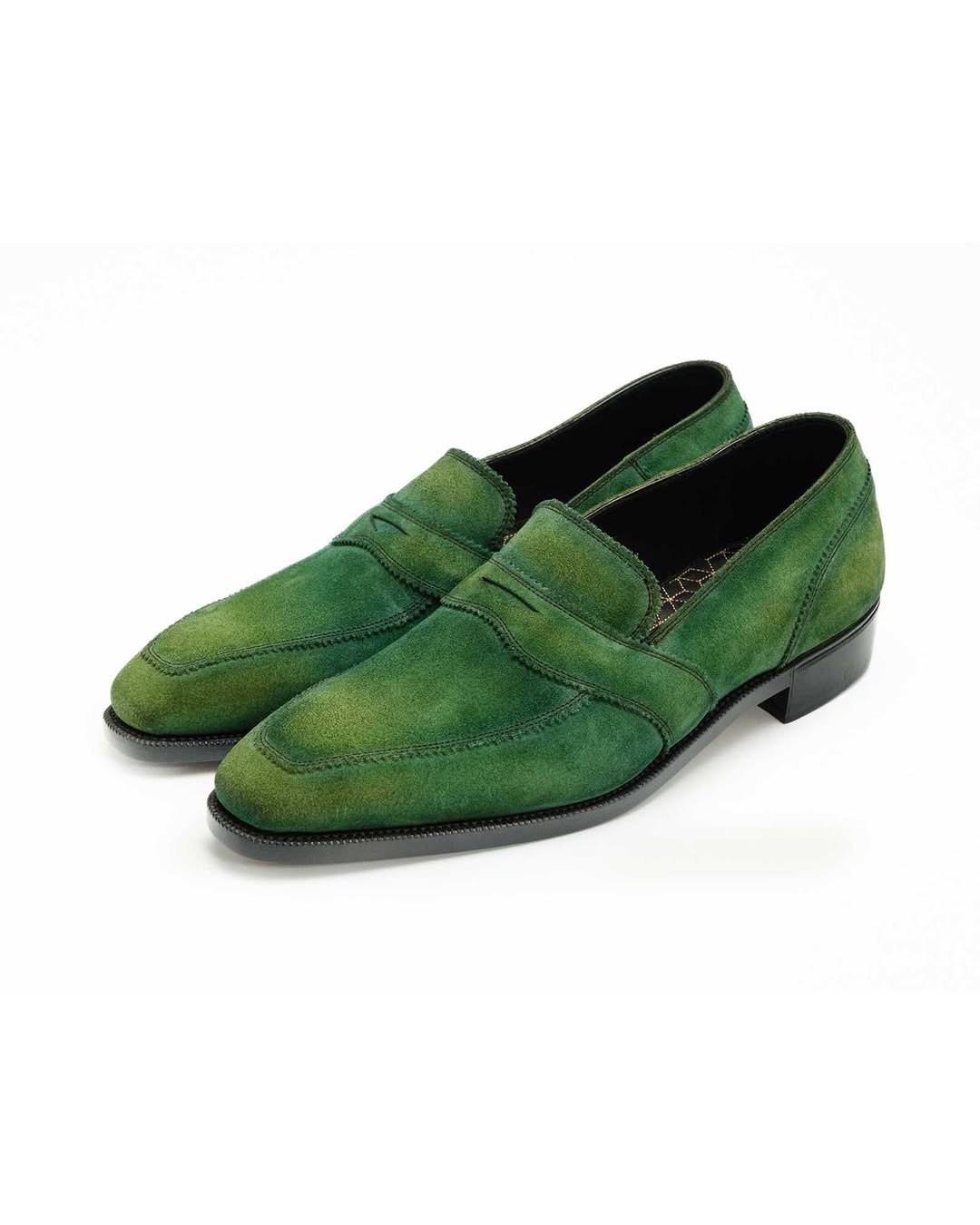 Green Suede Men's Shoes
