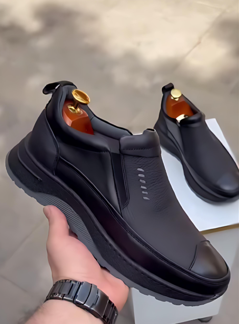 Men's Thick-Soled Leather Shoes