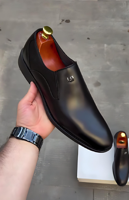 Black High-Quality Leather Shoes