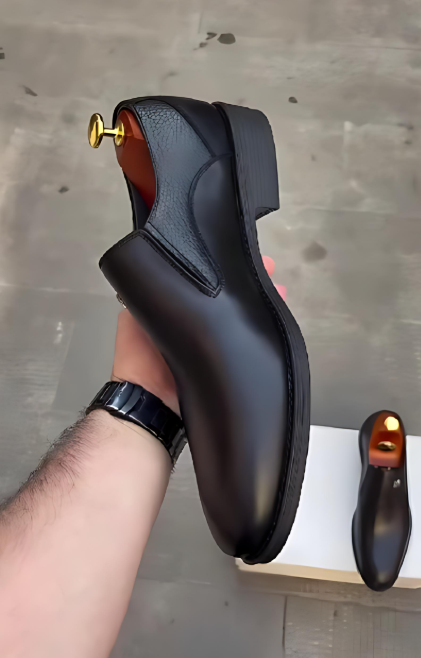Black High-Quality Leather Shoes