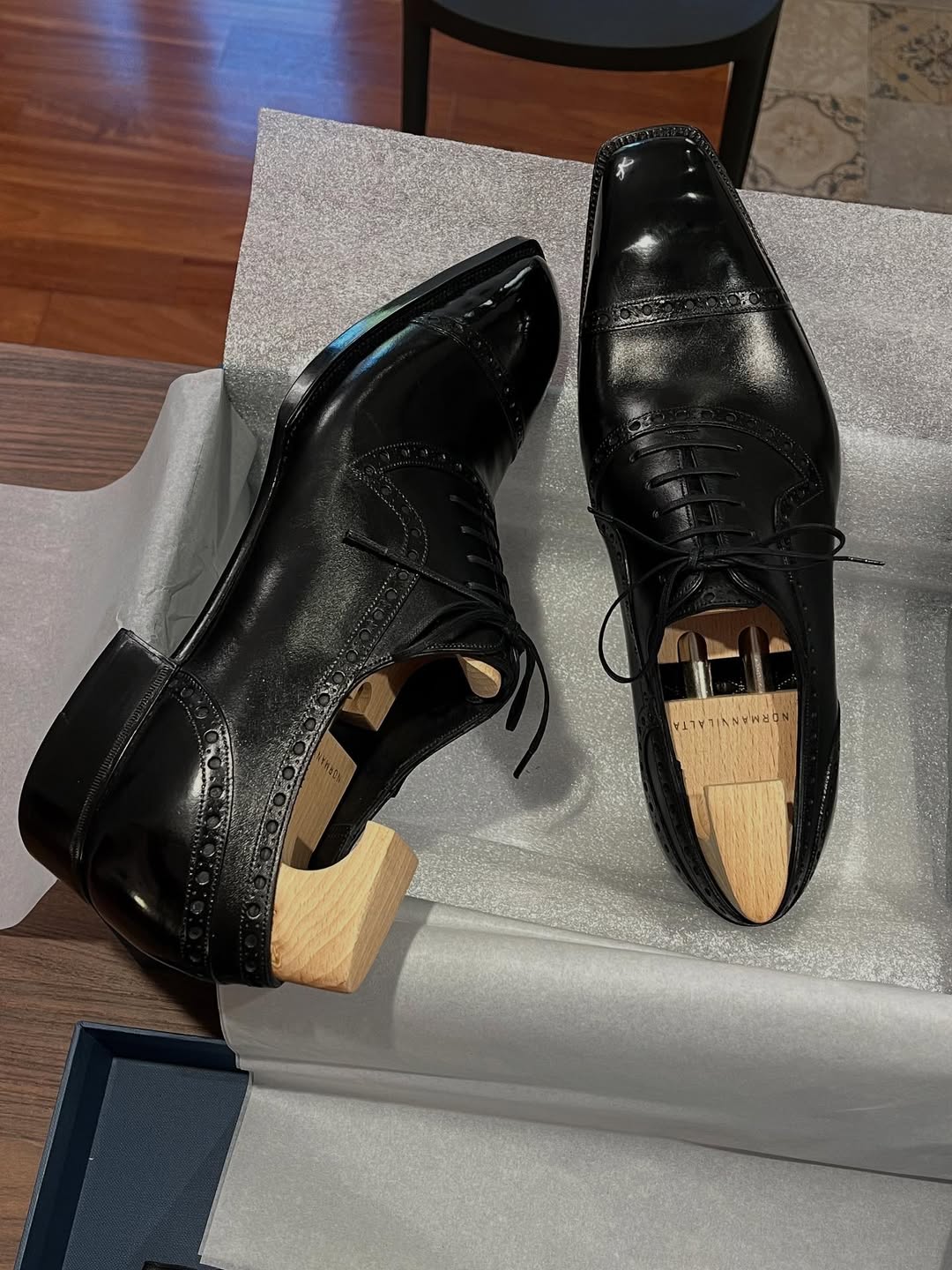 Black Business Quality Leather Shoes