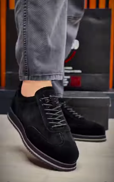 Men's Suede Mesh Breathable Sneakers