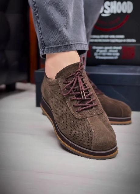 Men's Suede Mesh Breathable Sneakers