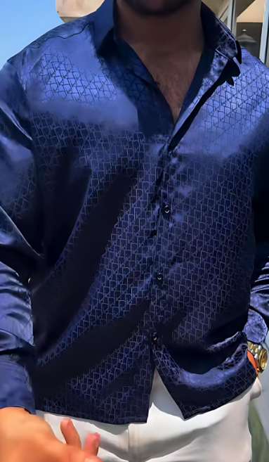Letter Print Long-Sleeved Shirt