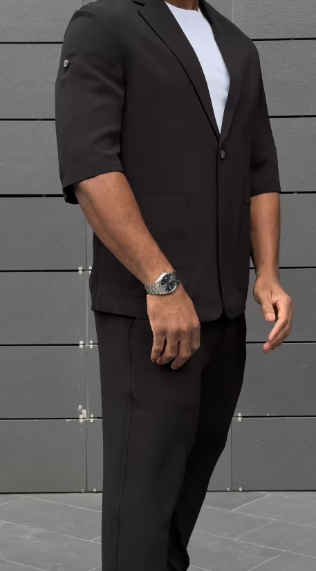Casual Men's Short-Sleeved Suit