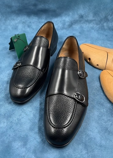 Black Soft Leather Men's Shoes