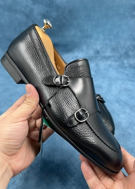Black Soft Leather Men's Shoes