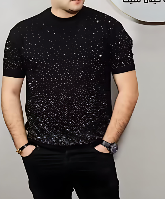 Men's Sparkling Rhinestones T-shirt