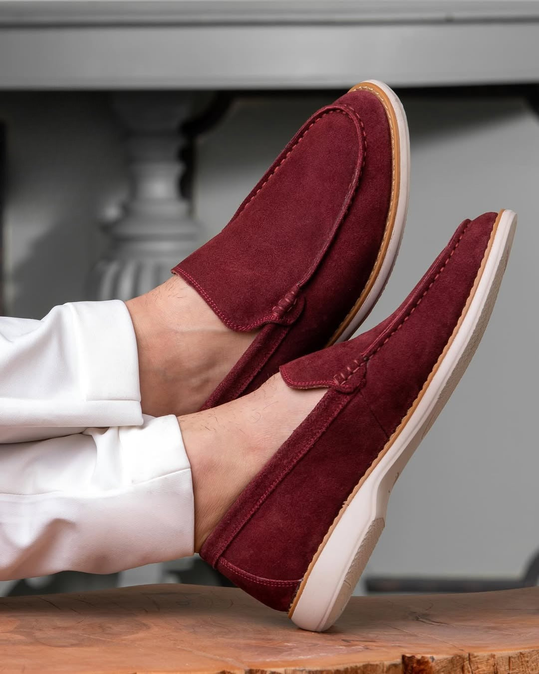 Men's Suede Slip-On Loafers