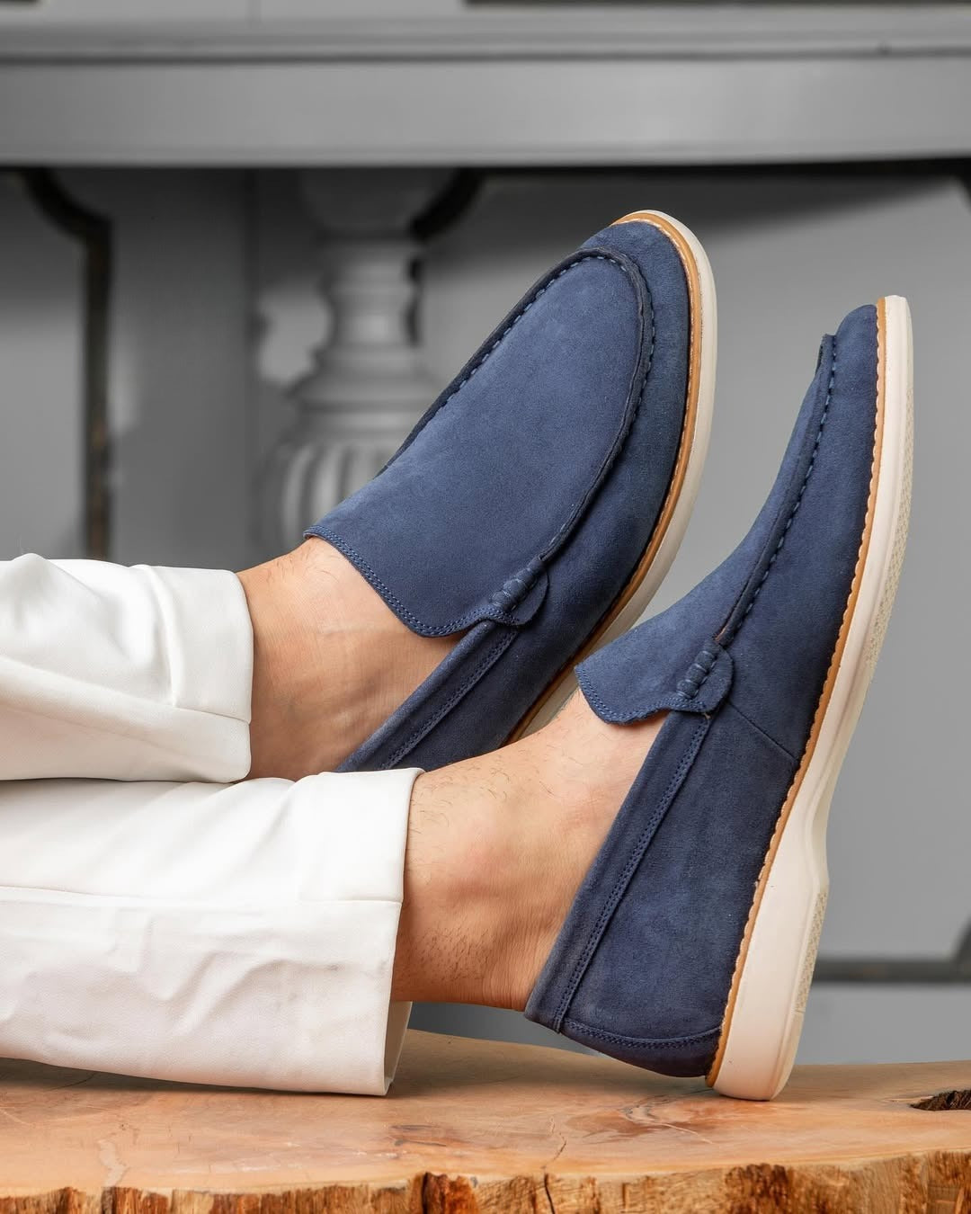 Men's Suede Slip-On Loafers