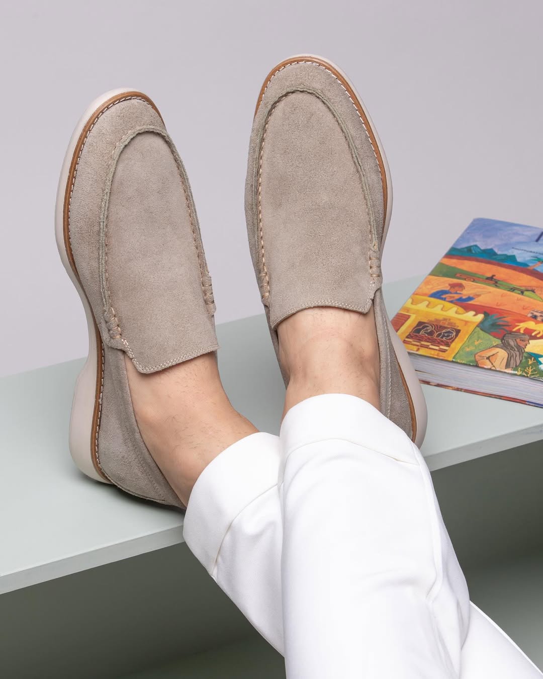 Men's Suede Slip-On Loafers