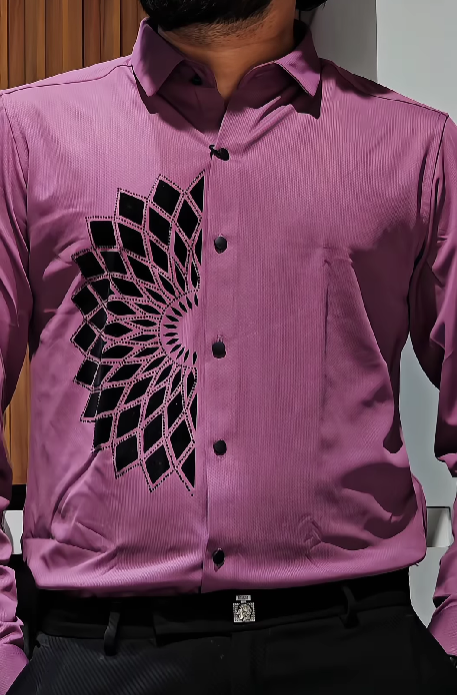 Men's Sparkling Rhinestone Shirt