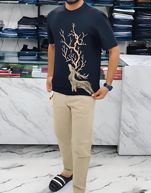Men's Deer Print T-Shirt