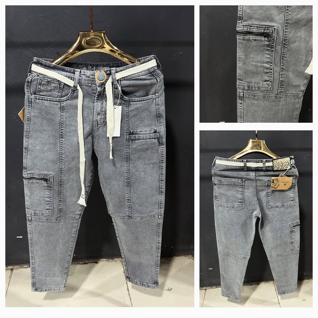 Men's Drawstring Stretch Jeans