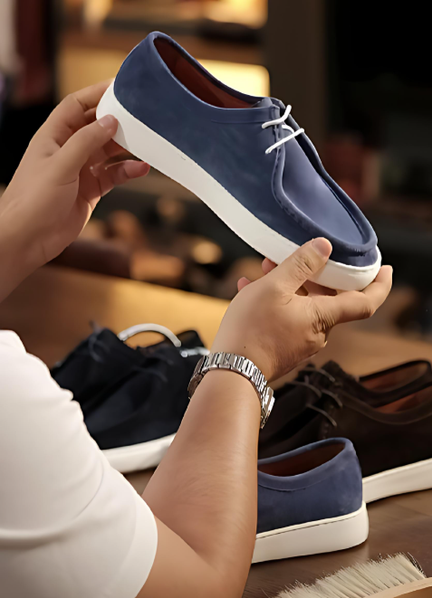 Men's Suede Lace-Up Shoes