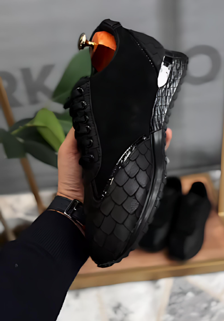 Men's Vintage Textured Leather Shoes