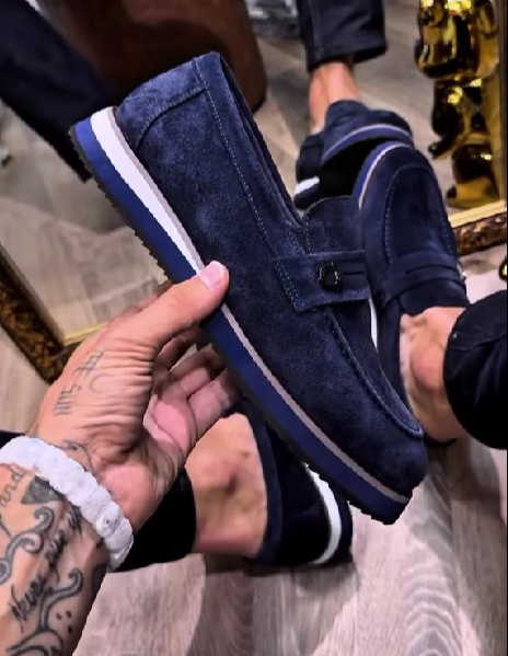 Men's Suede Slip-On Shoes