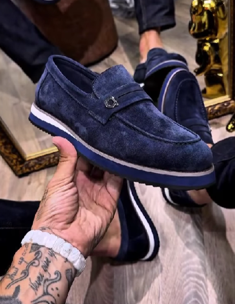 Men's Suede Slip-On Shoes