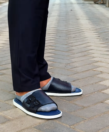 Men's Soft Leather Slippers