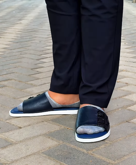 Men's Soft Leather Slippers