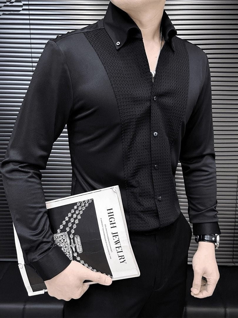 Solid Color Men's Versatile Shirt