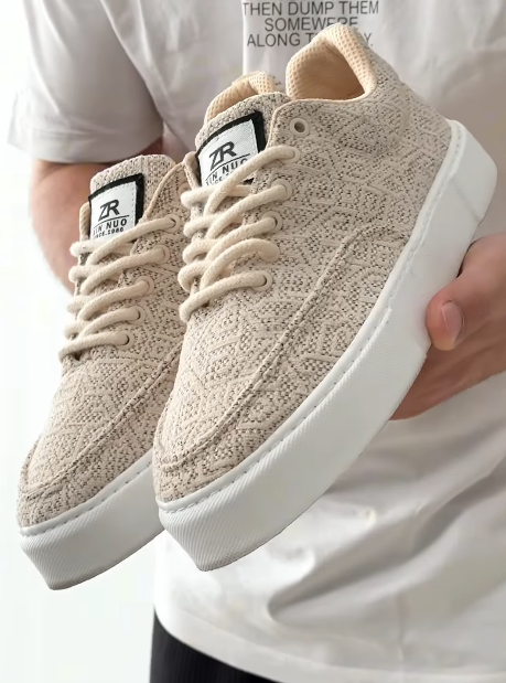 Men's Printed Lace-Up Shoes