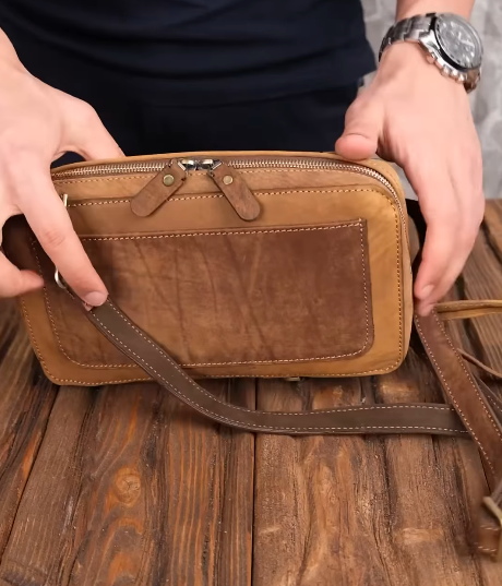 Men's Suede Handbag/Crossbody Bag
