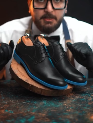 Contrast Color Sole Business Leather Shoes