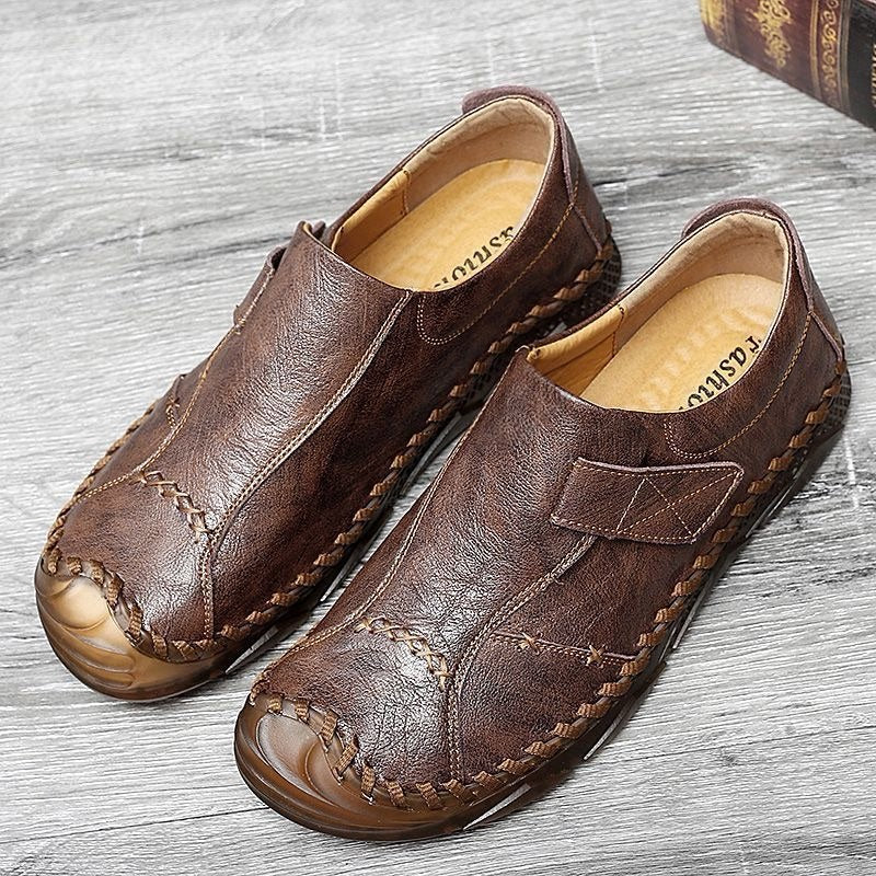 Men's Casual Slip-On Leather Shoes