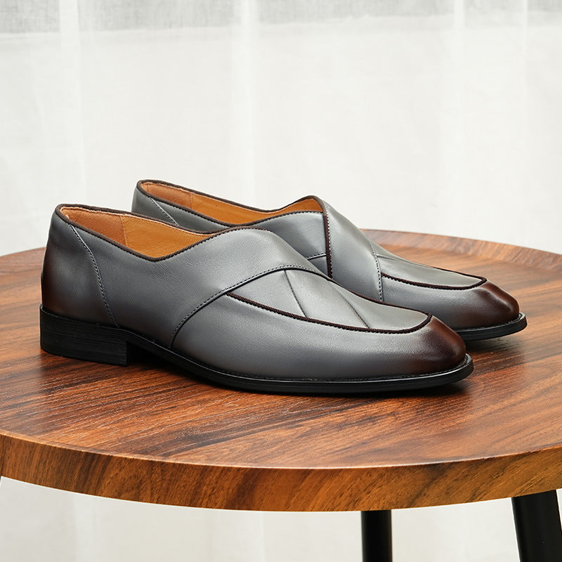 Men's Business Slip-On Leather Shoes