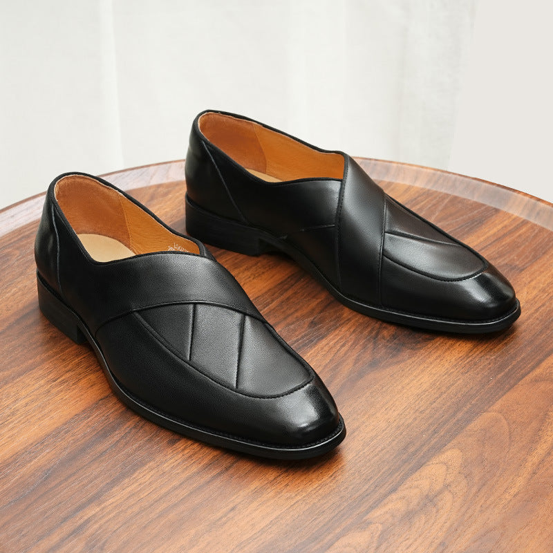 Men's Business Slip-On Leather Shoes