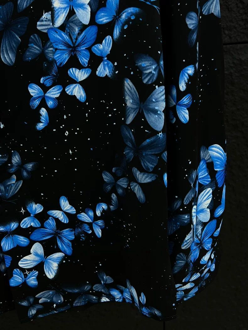 Men's Blue Butterfly Comfort Shirt