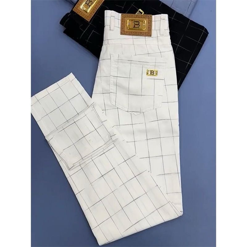 Men's Business Plaid Pants