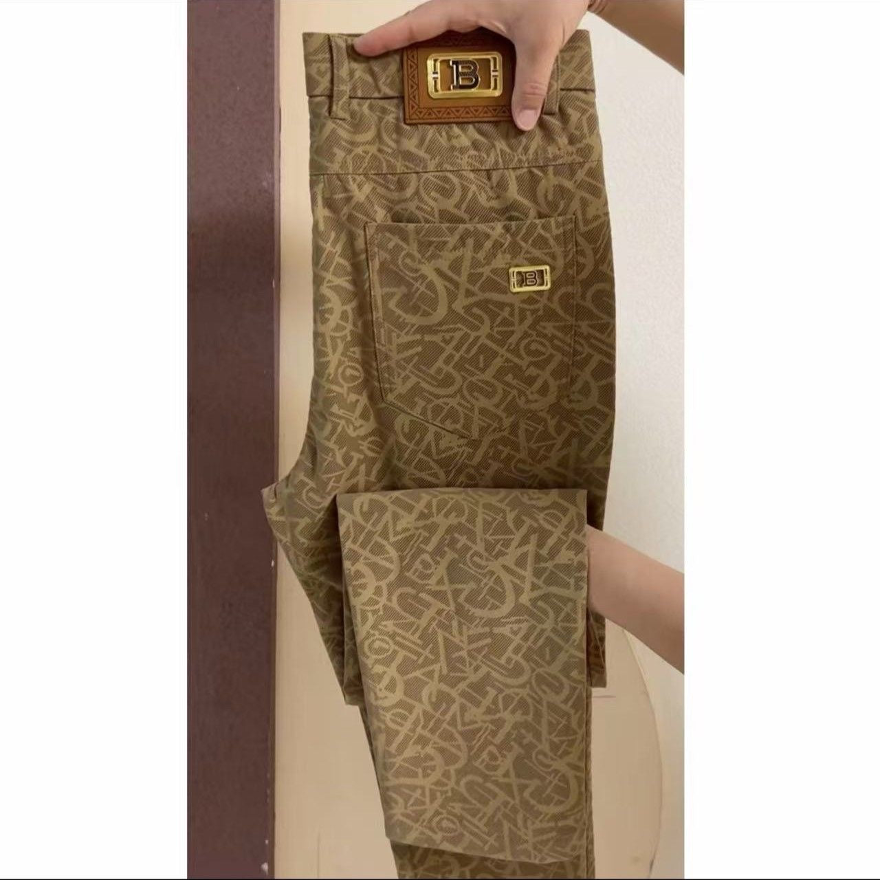 Men's Light Luxury Printed Pants
