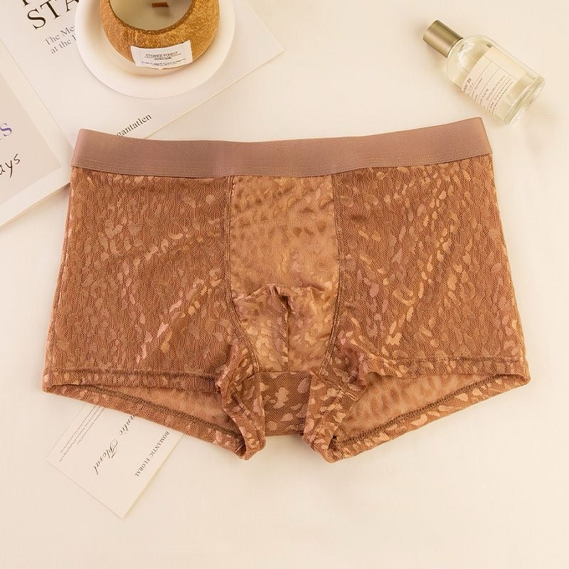 Men's Lightweight Leopard Lace Underwear