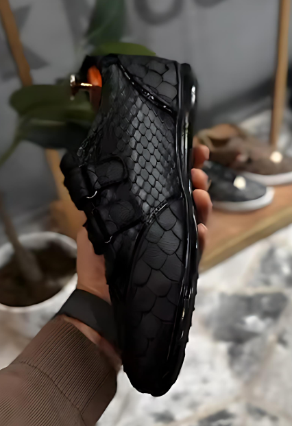 Men's Premium Textured Leather Slip-On Shoes