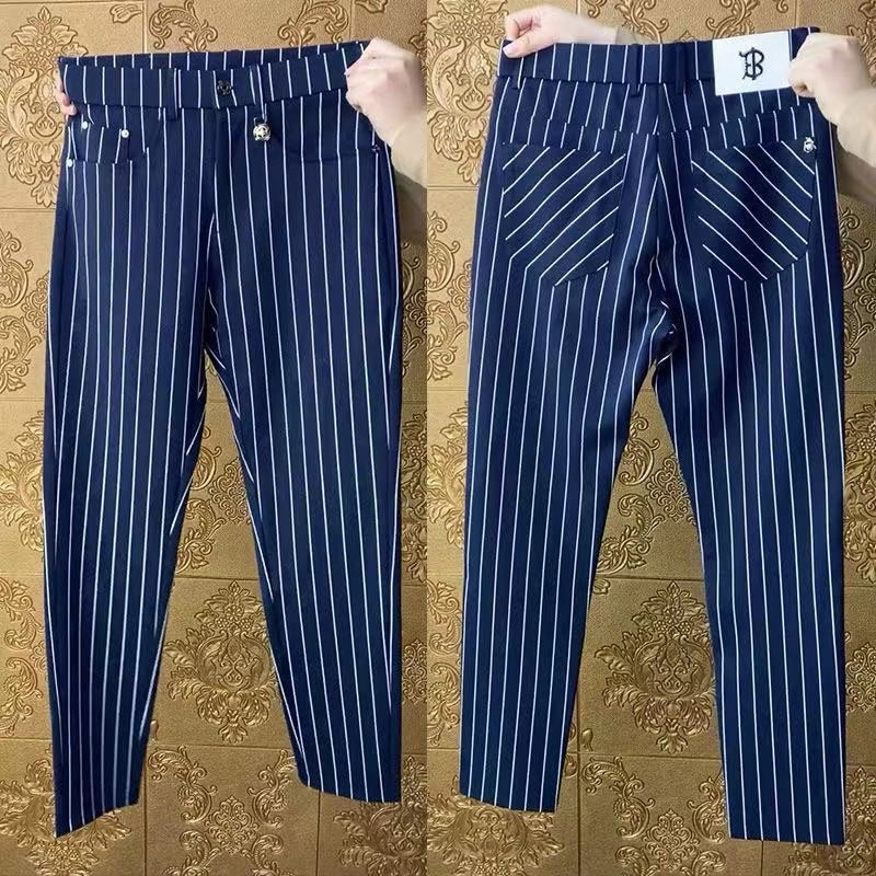 Men's Striped Casual Pants
