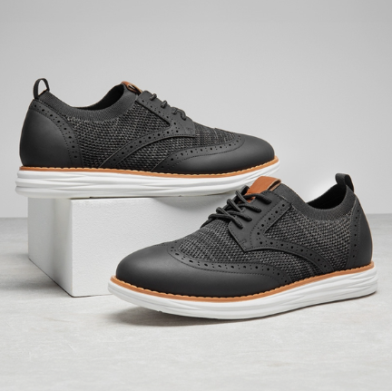 Men's Knitted Wingtip Oxford Shoes