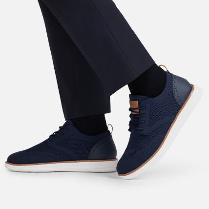 Men's Knitted Wingtip Oxford Shoes